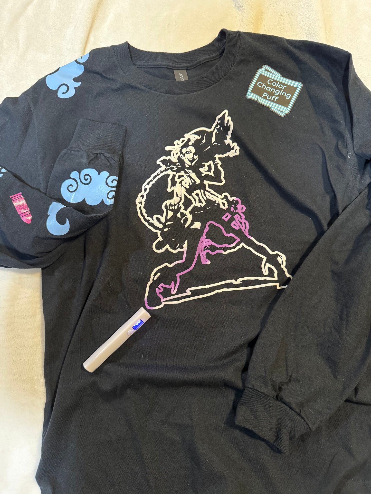 Jinx from Arcane and League of Legends Fan Art Long Sleeve Shirt