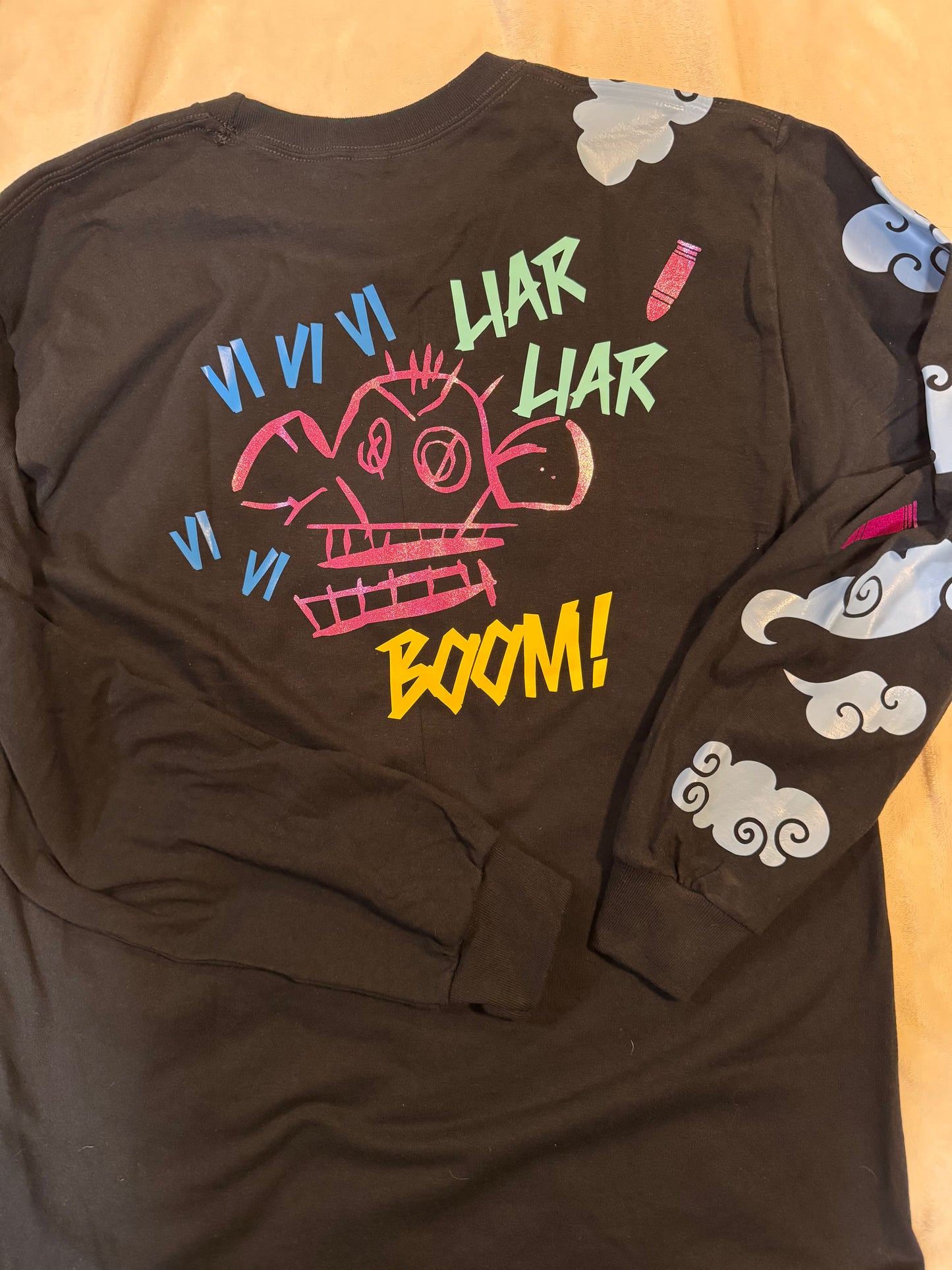 Jinx from Arcane and League of Legends Fan Art Long Sleeve Shirt