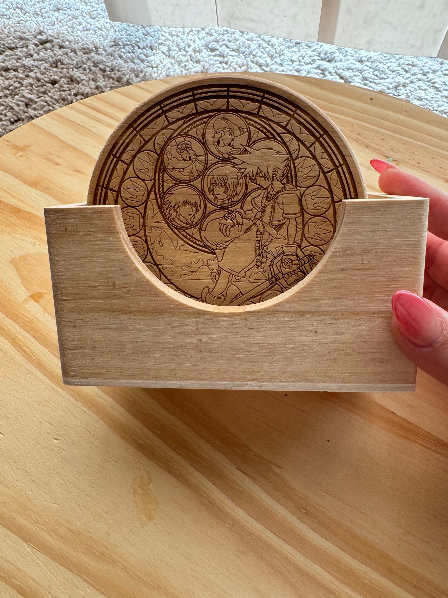 Laser Engraved Wooden Coasters