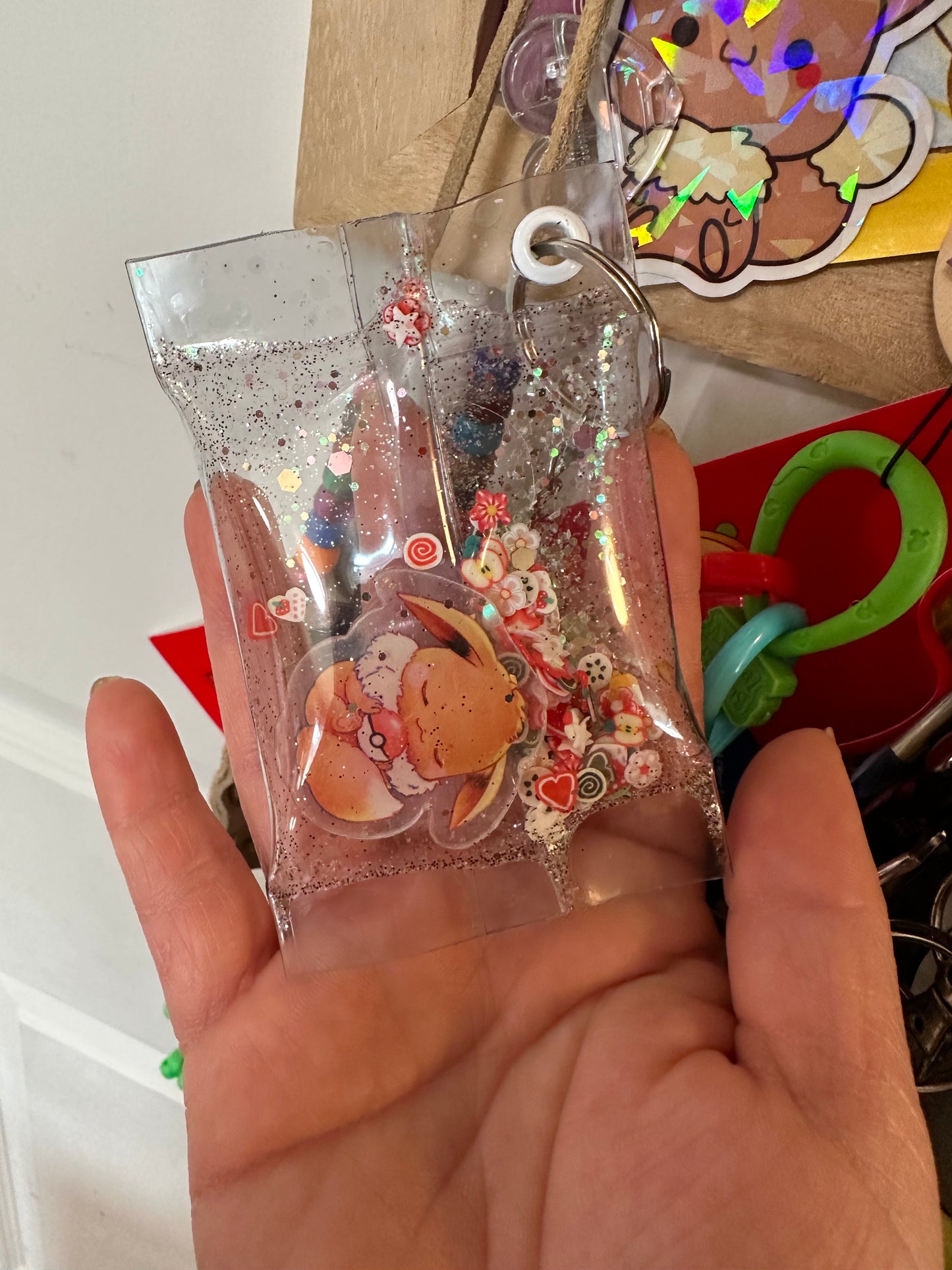 Snack Bag Shaker Keychain