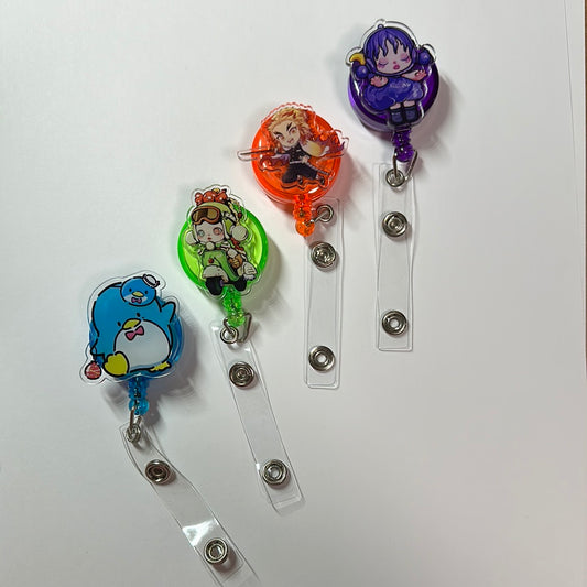 Colorful Character Badge Reels