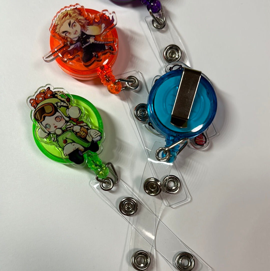 Colorful Character Badge Reels