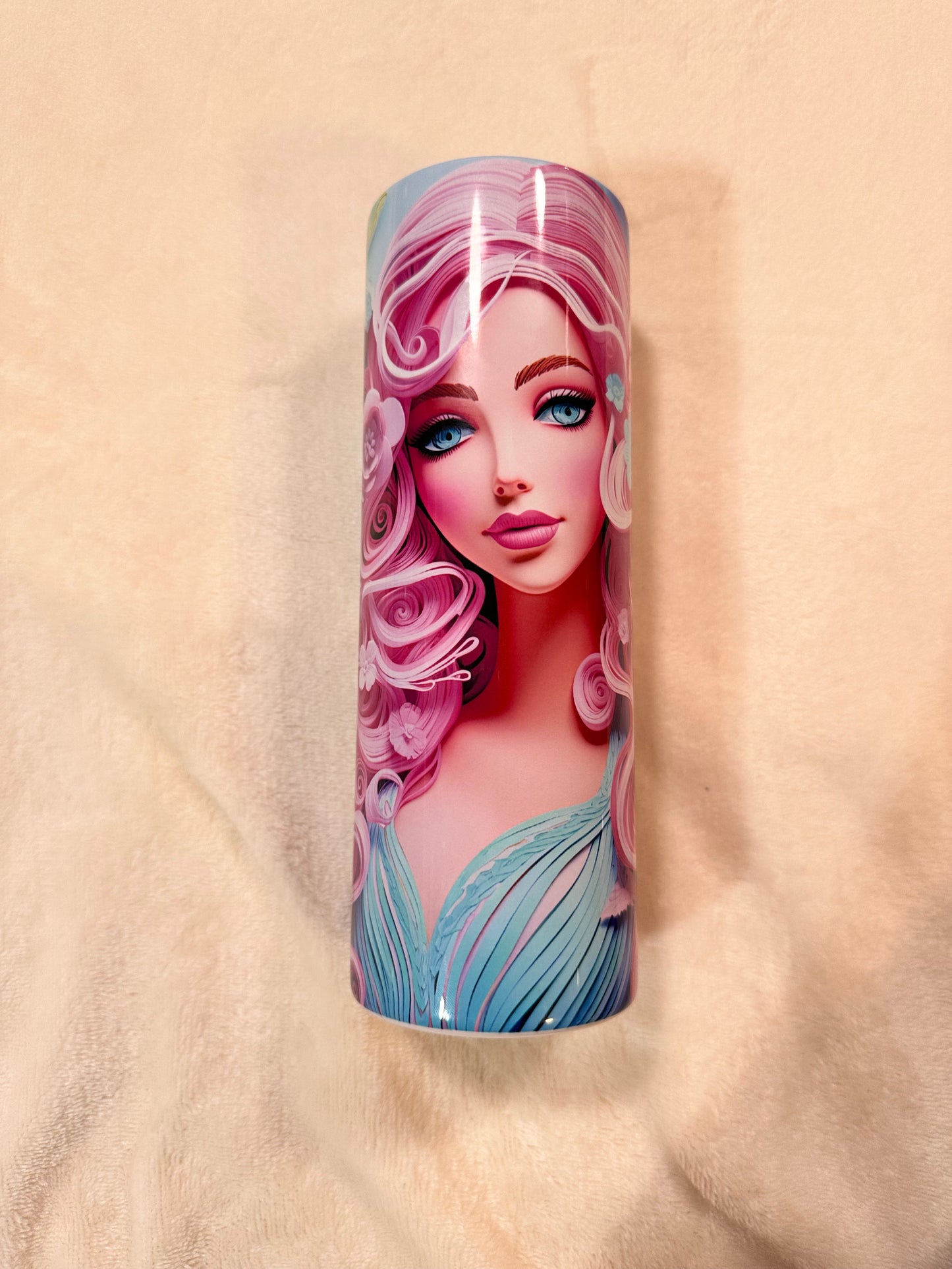 Allover Image Custom Skinny Tumbler