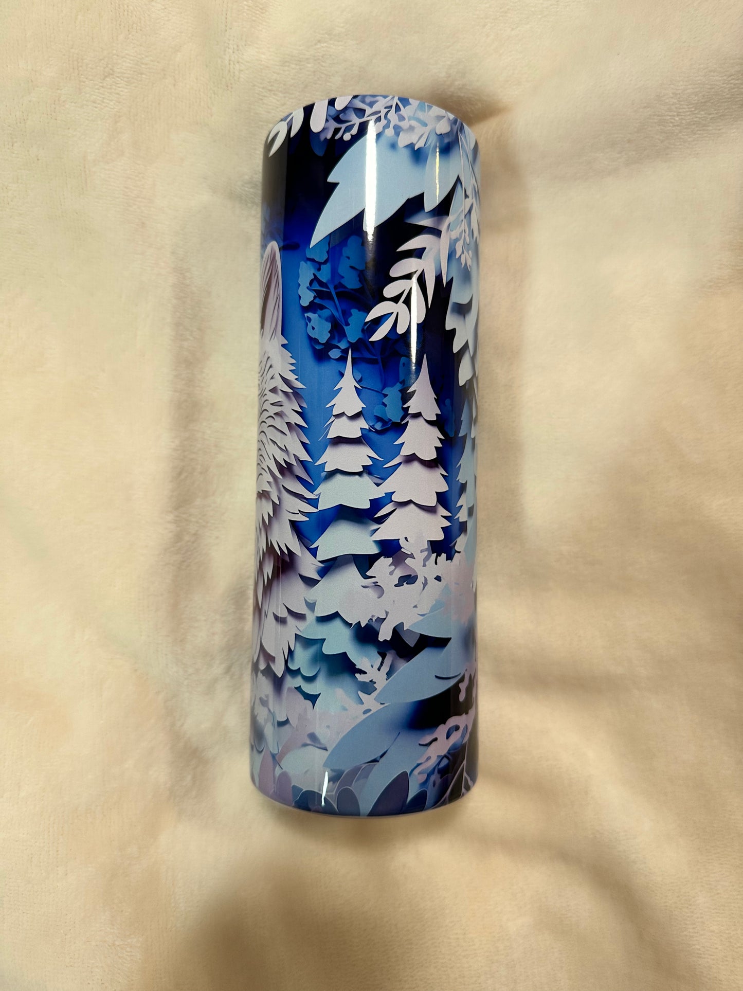 Allover Image Custom Skinny Tumbler