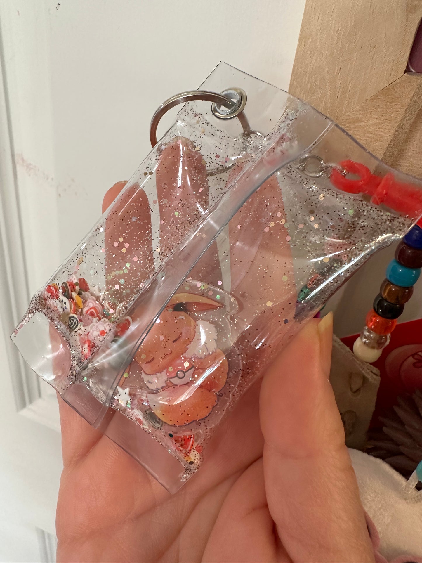 Snack Bag Shaker Keychain