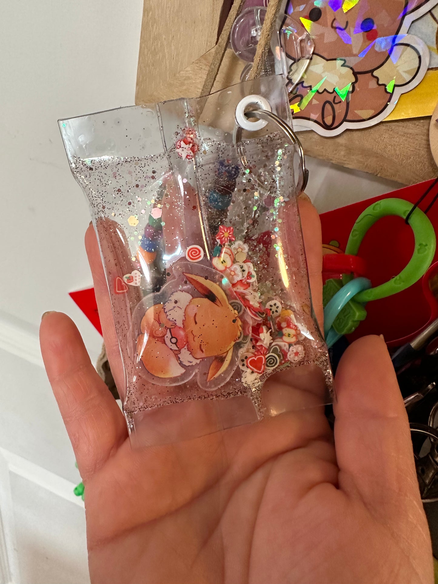 Snack Bag Shaker Keychain