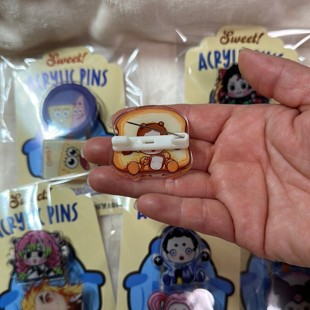 Resin or Acrylic Charm Pins