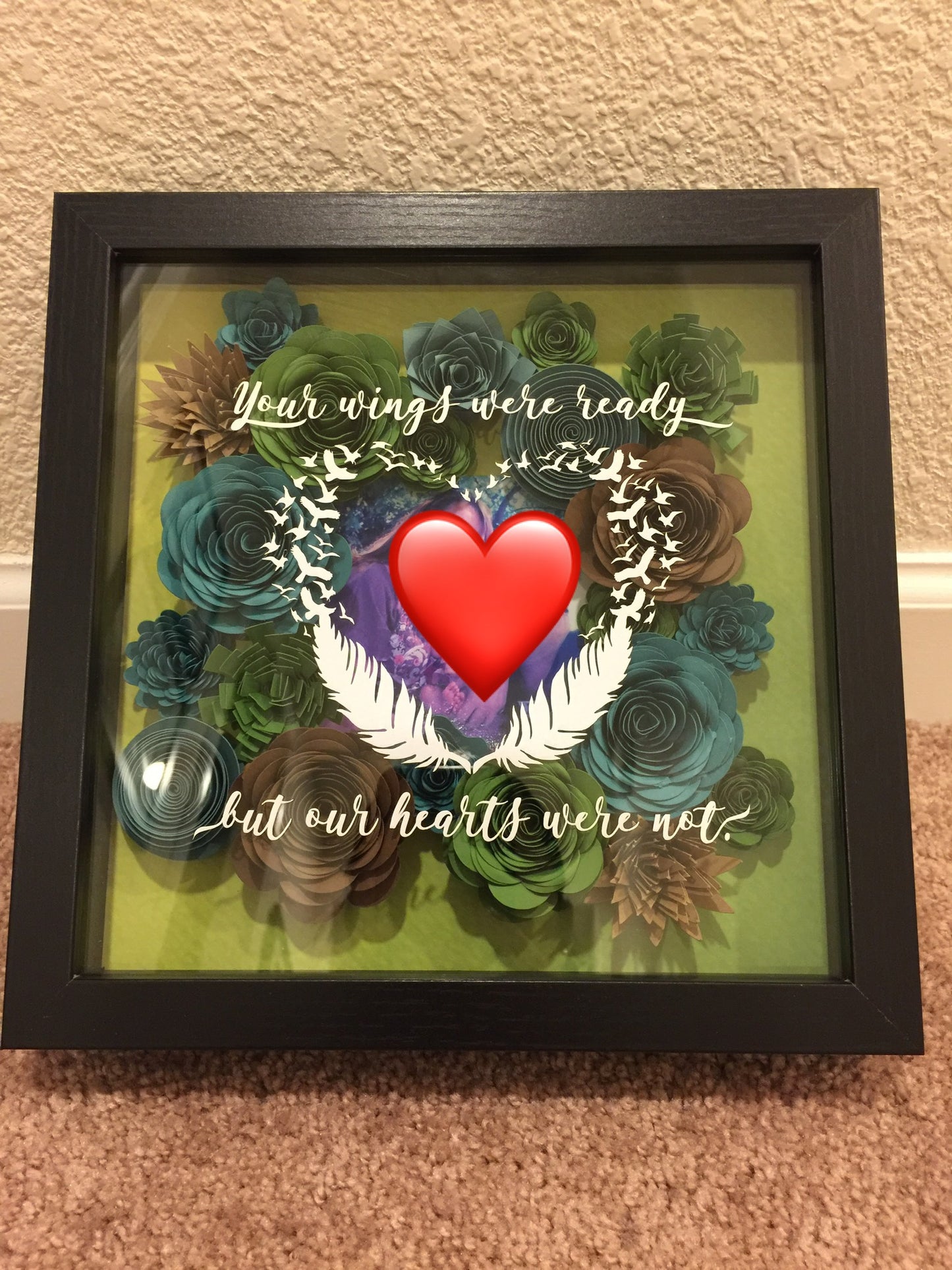 Shadow Box Floral Arrangement